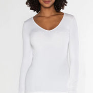 C’EST MOI BAMBOO L/S V NECK TOP