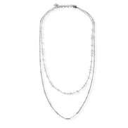 FAB THE BAILEY DOUBLE LAYERED GLASS CRYSTAL NECKLACE