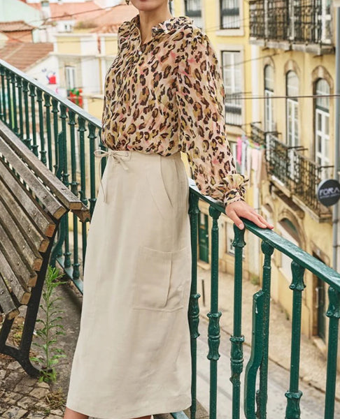 ESQUALO LONG CARO SKIRT