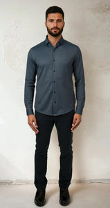 STONE ROSE Printed Micro Houndstooth Long sleeve knit