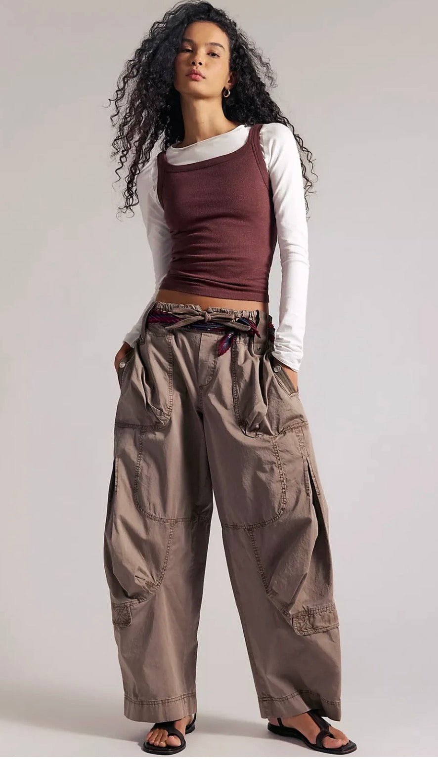 FREE PEOPLE We The Free Onset Pull-On Cargo ONSET PARACHUTE PANT