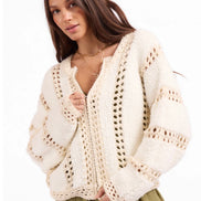 SAGE THE LABEL FLUFFY CLOUDS
ZIP SWEATER