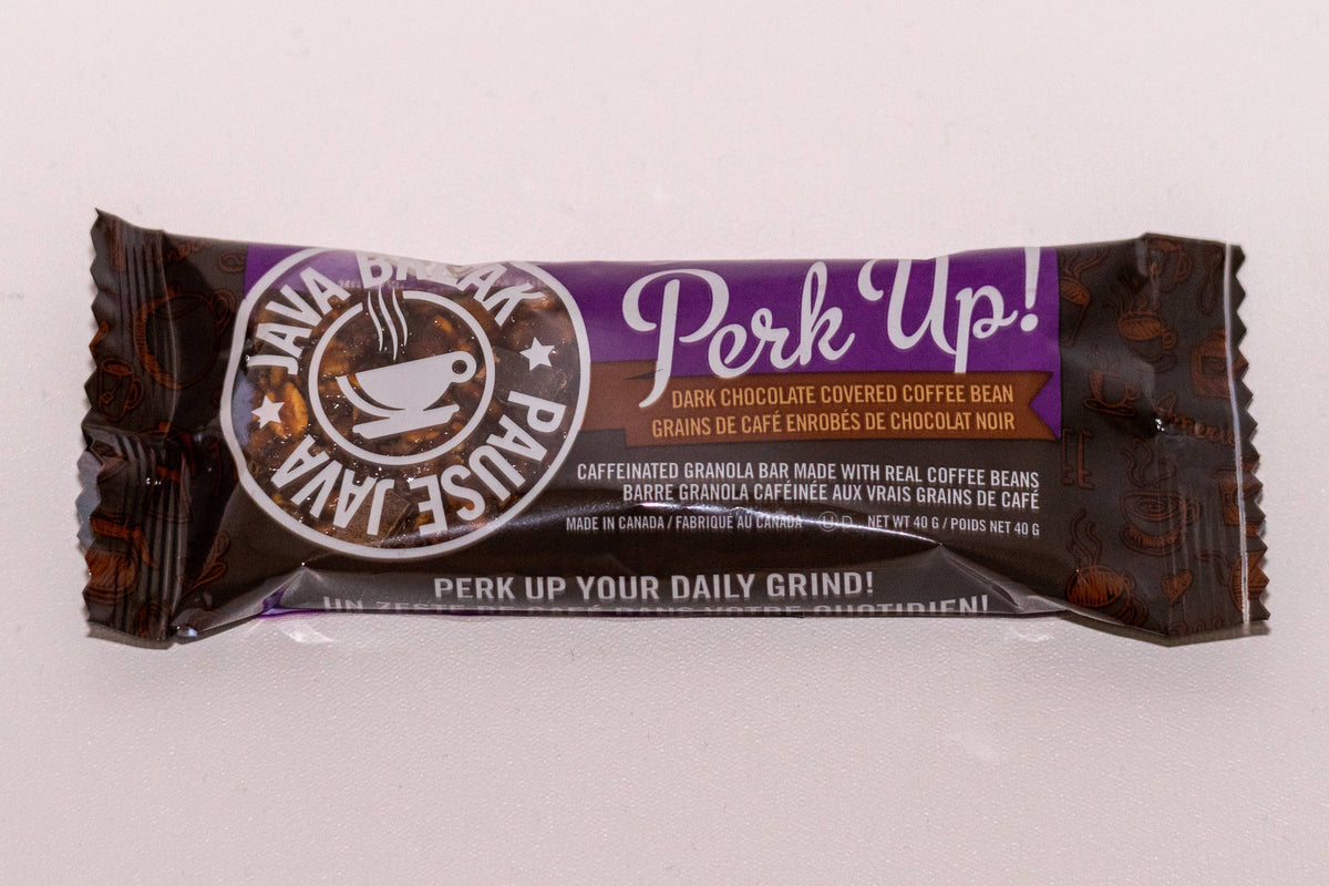 Wildly Canadian Perk Up! Caffeinated Specialty Bar with Dark Chocolate