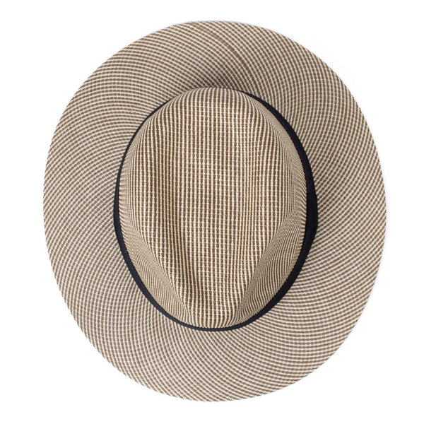 SELINI Men's S/S Black Banded Fashion Fedora hat
