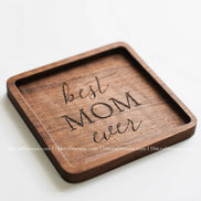 Walnut Wood Coasters - Home Decor & Gifts-2PC