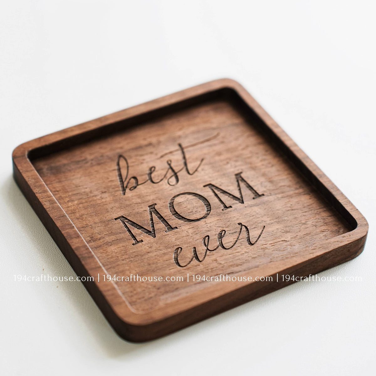 Walnut Wood Coasters - Home Decor & Gifts-2PC
