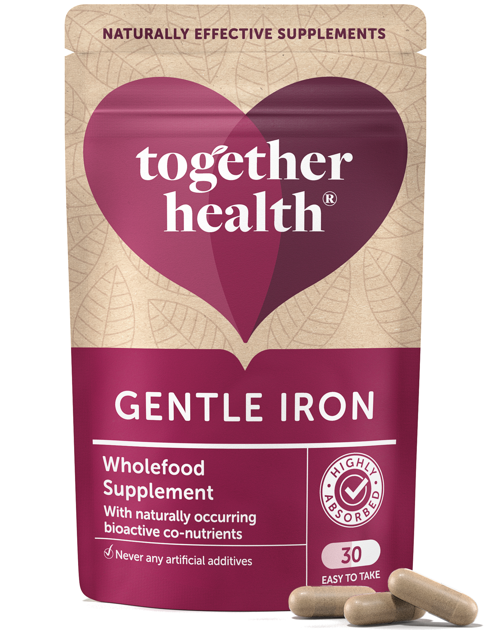 Together Health Gentle Iron – Iron Supplement – 30 Capsules