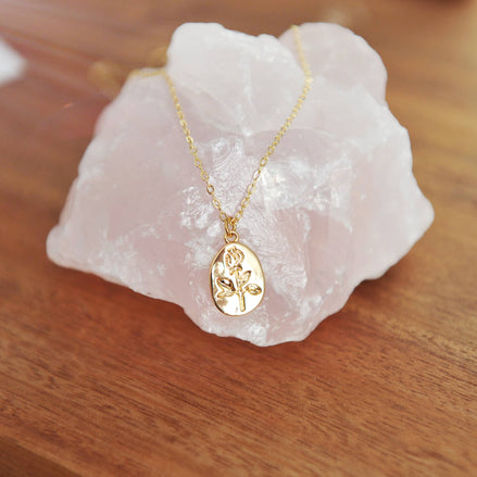 OH SO LOVELY Georgie Rose Pendant Necklace 