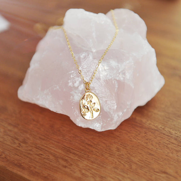 OH SO LOVELY Georgie Rose Pendant Necklace 