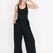 SMASH & TESS CAMILLE WIDE LEG ROMPER SHORT SLEEVE