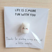 UNLIFTED INK S’more Fun With You Mini Friendship Card + Marshmallow