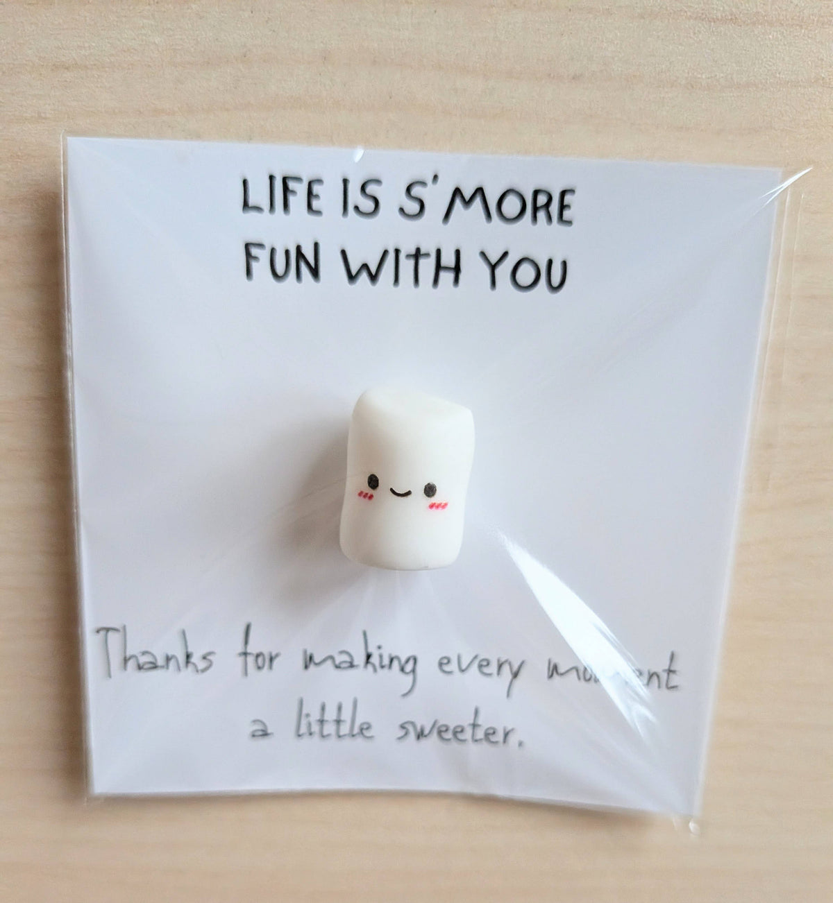 UNLIFTED INK S’more Fun With You Mini Friendship Card + Marshmallow