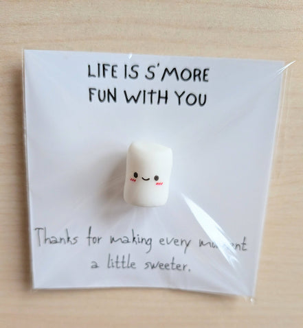 UNLIFTED INK S’more Fun With You Mini Friendship Card + Marshmallow