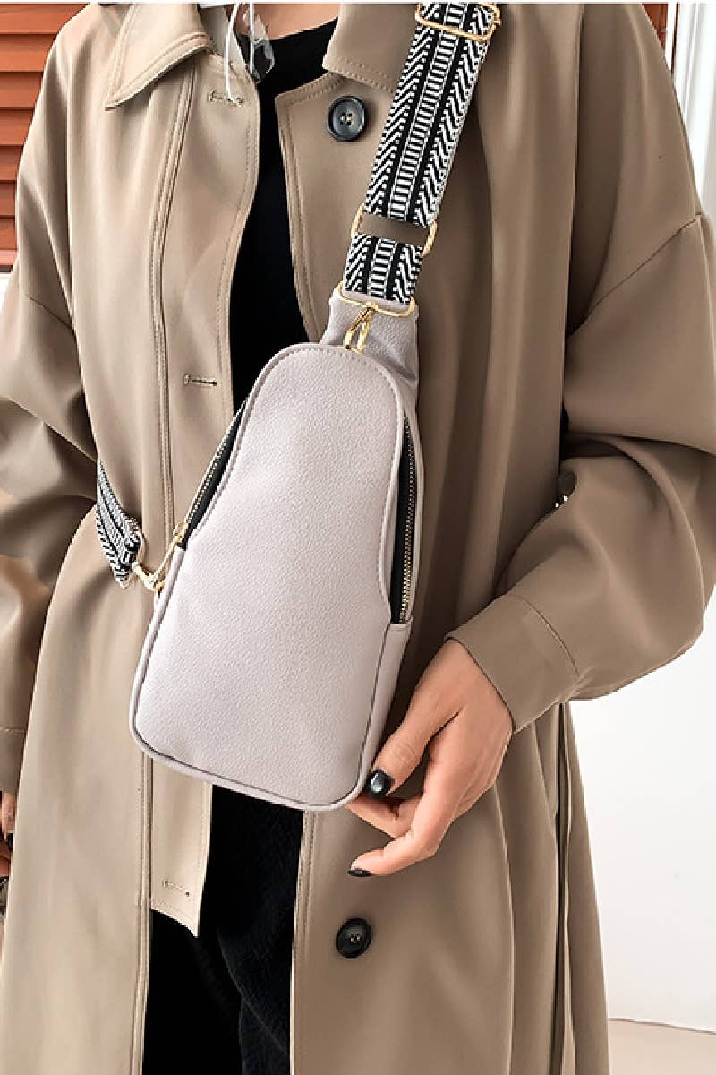 24 POPS Soft Vegan Leather Crossbody Sling Bag