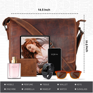 GREENWOOD LEATHER Smart Messenger Steven Mini 11