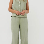 ESQUALO LINEN TROUSERS