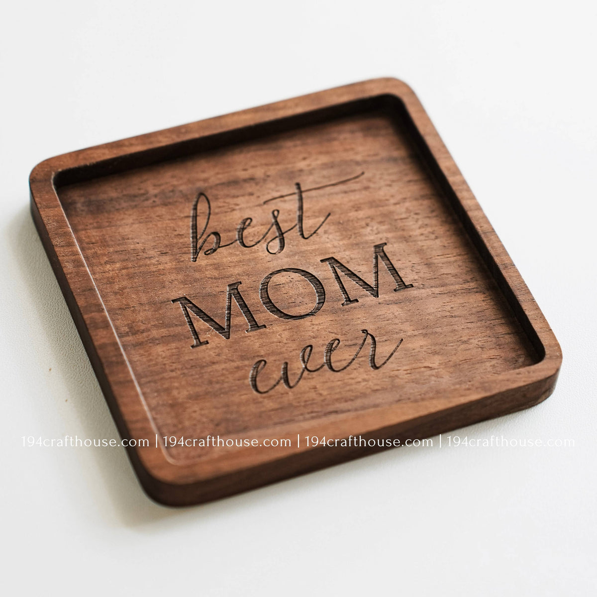 Walnut Wood Coasters - Home Decor & Gifts-2PC