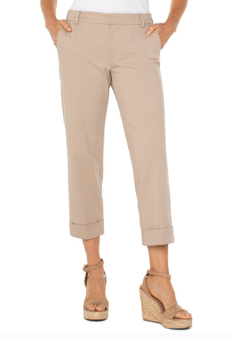 LIVERPOOL KELSEY TROUSER-BISCUIT-TAN