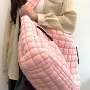 24 POPS Oversized Quilted Carryall Crossbody Bag