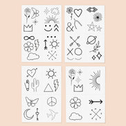 INKED BY DANI Doodle Temporary Tattoo Pack