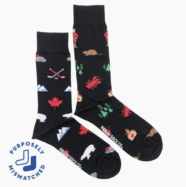 MEN’S FRIDAY TRAVEL ANIMALS, HOBBIES & MORE MISMATCHED SOCKS
