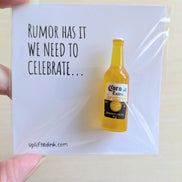 UNLIFTED INK Celebration Mini Card with Wine/Beer - Personalized Option