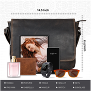 GREENWOOD LEATHER Smart Messenger Steven Mini 11