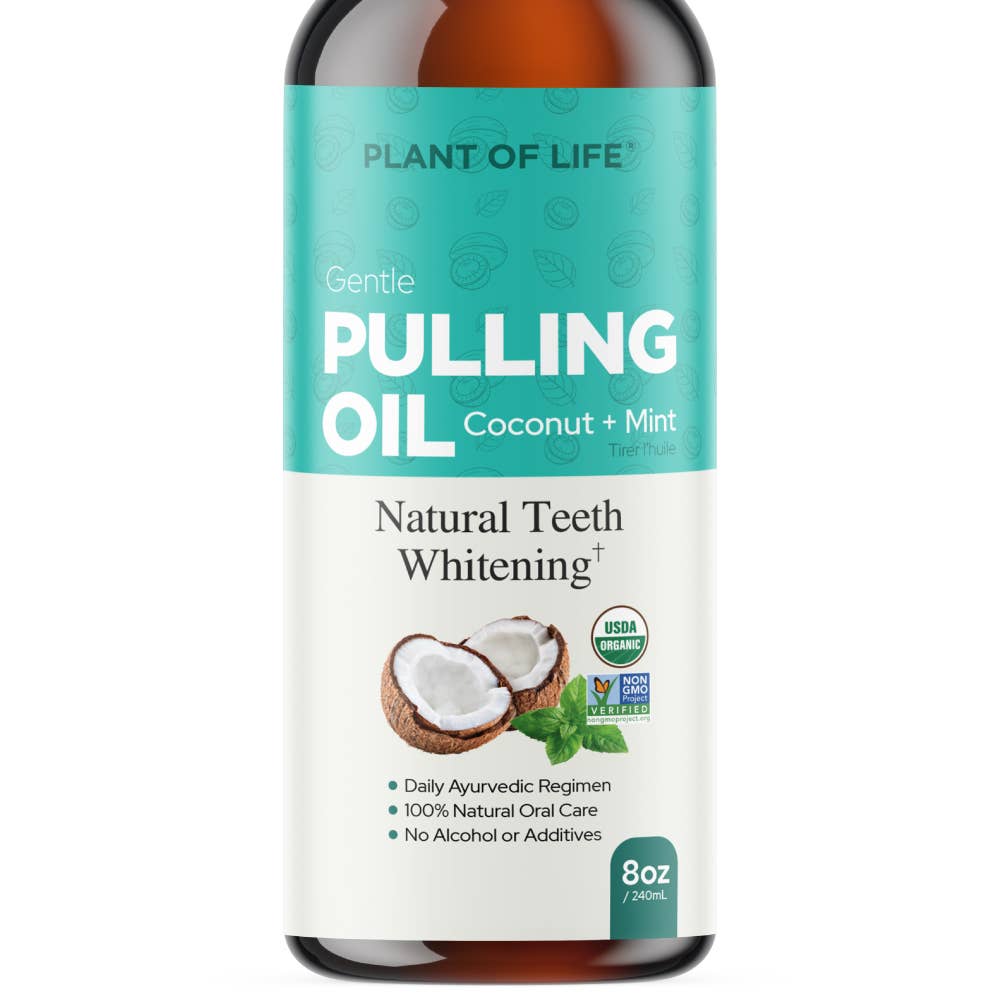 Plant of Life Natural Mouth Pulling Oil | Ayurvedic and Mint - 240ml