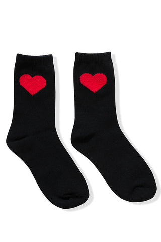 24 POPS Valentine Heart Crew Socks
