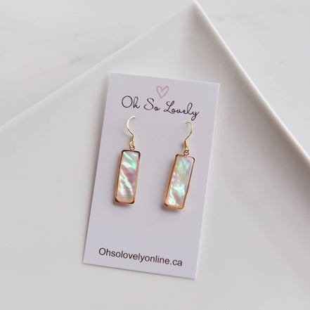 Oh So Lovely VALERIE, Mother of Pearl Earrings