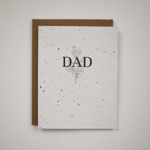 THE GOOD CARD 
Plantable Greeting Card - Father's Day - Greenery