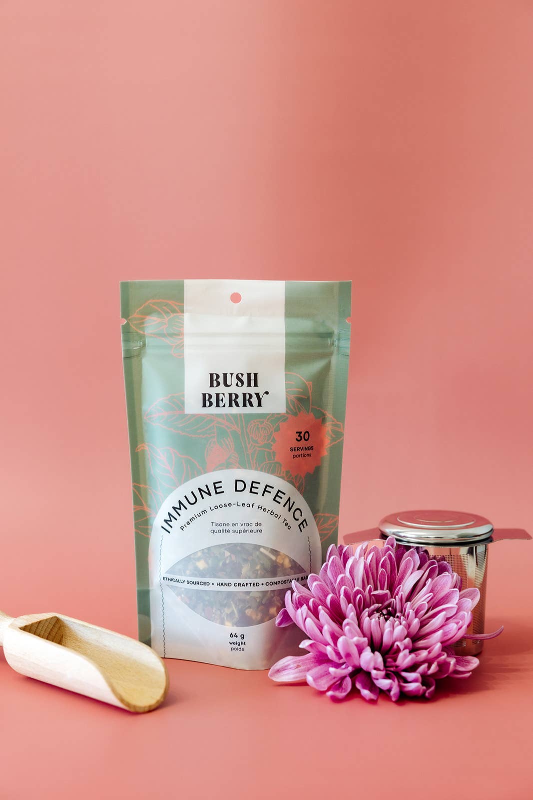 BLUSH BERRY Organic Immune Defence Loose Leaf Tea