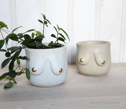 PLANT ‘ER HERE Golden Boob Pot