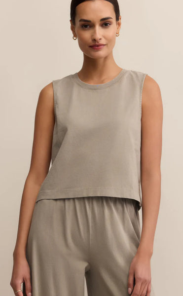 ZSUPPLY SLOANE JERSEY MUSCLE TOP