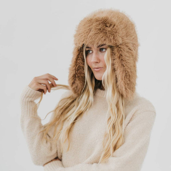 Pretty simple Bonnie Bomber Faux Fur Winter Hat