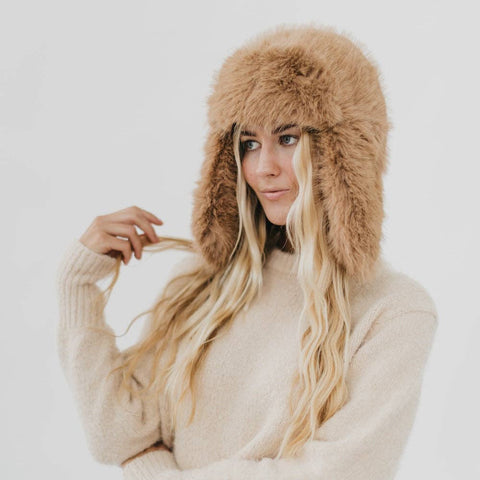 Pretty simple Bonnie Bomber Faux Fur Winter Hat