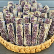 White Sage w/ Lavender Flowers Smudge Sticks in Bulk
