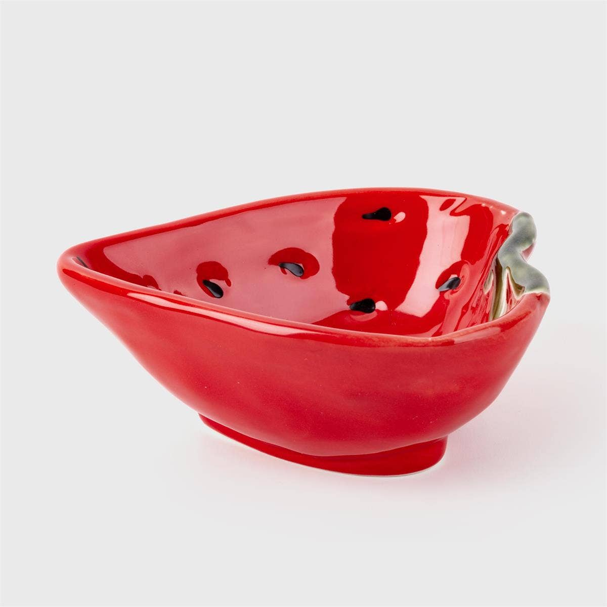 TRUU Strawberry Dish, Ceramic, 3.98x3.75x1.5