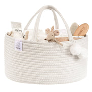 FEPHAS Rope Diaper Caddy- Off-white