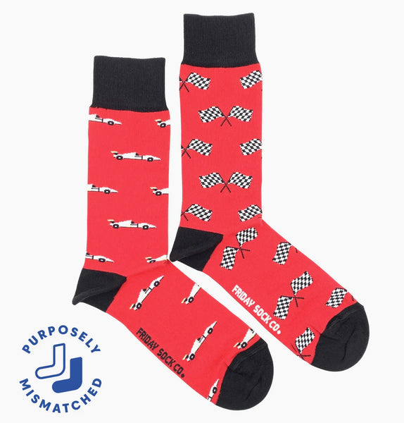 MEN’S FRIDAY TRAVEL ANIMALS, HOBBIES & MORE MISMATCHED SOCKS