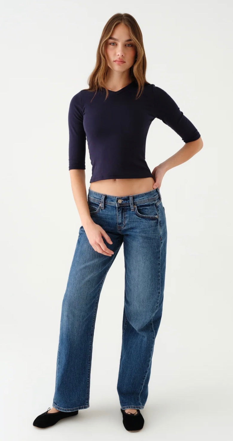 DAZE REPLAY LOW RISE V-WAIST SOFT BARREL-ALMOST HOME