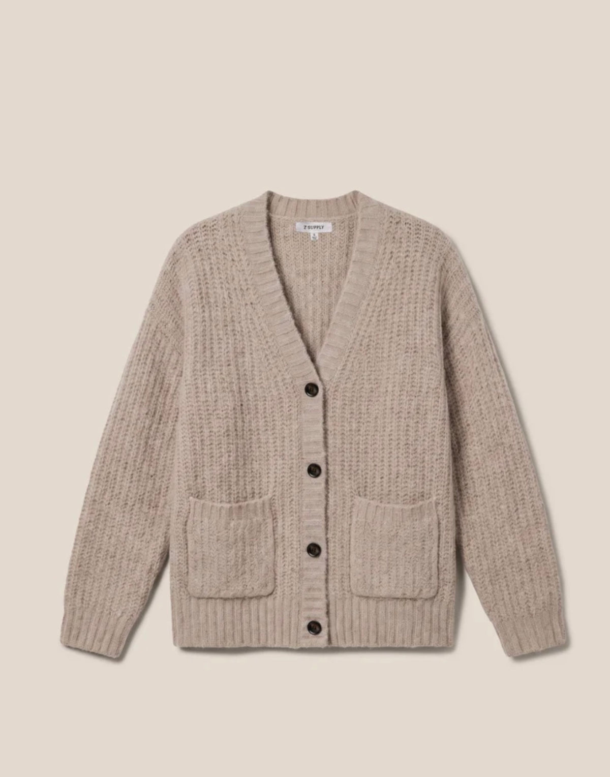 ZSUPPLY WHITMORE CARDIGAN-LIGHT KHAKI