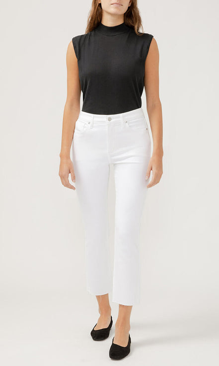 SILVER ISBISTER ANKLE STRAIGHT Lux stretch-WHITE