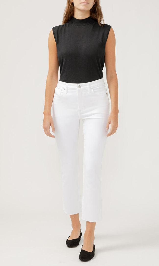 SILVER ISBISTER ANKLE STRAIGHT Lux stretch-WHITE
