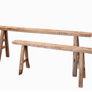 WOODEN DISTRESSED BENCH