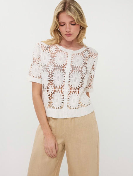 ESQUALO Cardigan crochet