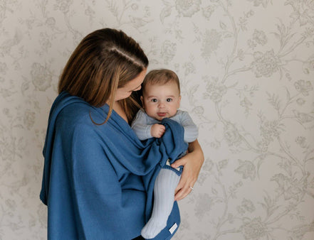 Bleu La La 100% Organic Luxe Baby Blanket