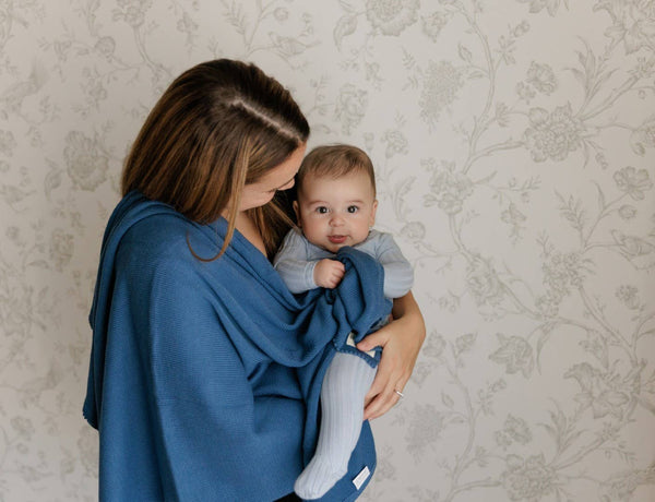 Bleu La La 100% Organic Luxe Baby Blanket