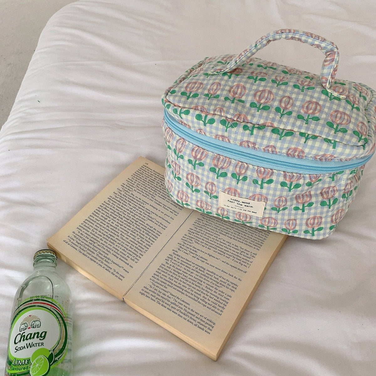 Floral Large Cosmetic Bag Storage Bag