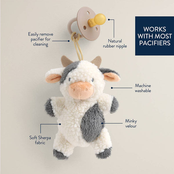 *NEW* Bitzy Pal Natural Rubber Pacifier & Stuffed Animal